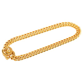 Chanel-Chanel Gold CC Chain Link Choker Necklace-Golden