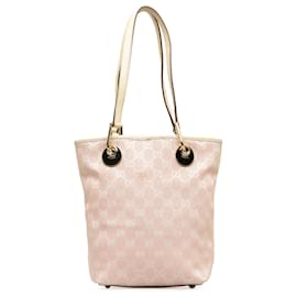 Gucci-Gucci Pink GG Leinwand Eclipse Tote Bag-Pink