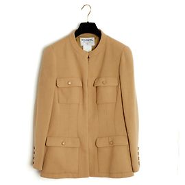 Chanel AH1998 Jacket Camel FR40 Beige Caramel