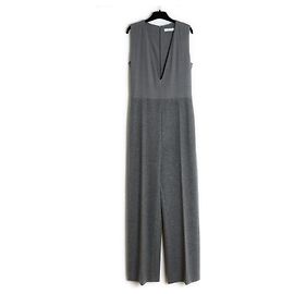 Chloé CHLOE PF2011 GREY WOOL JUMPSUIT FR36 Gris