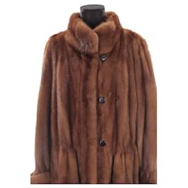 Jean Louis Scherrer-Fur coat-Brown