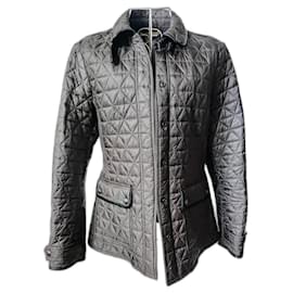 Burberry Brit-Burberry quilted jacket-Grey