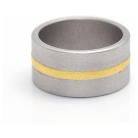 Autre Marque Anel NIESSING FUSION em ouro amarelo e aço. Dourado