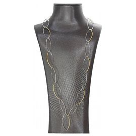 Autre Marque Colar do designer alemão CARL DAU. Prata Dourado