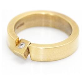 Autre Marque-REVERSE NIESSING ring in gold and diamond.-Golden