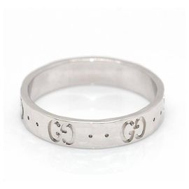GUCCI-Ring aus Weißgold. Silber