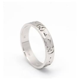 Gucci-GUCCI ring in white gold.-Silvery