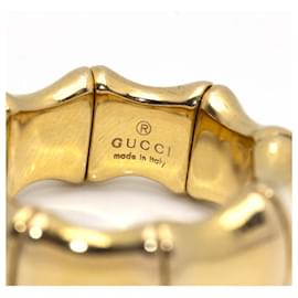 Gucci-Anel GUCCI BAMBOO SPRING ouro amarelo.-Dourado