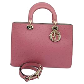 Dior-DIOR DIORISSIMO ROSA STRAUSSENTASCHE NEUER ZUSTAND-Pink,Gold hardware
