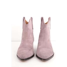 Isabel Marant-Suede boots-Purple