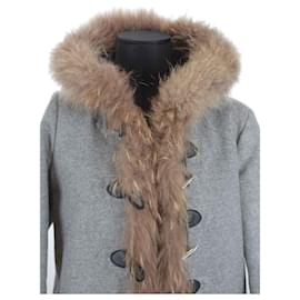 Maje-Wool coat-Grey