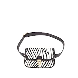 Agnès b.-Leather belt bag-White