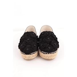 Chanel-Espadrilles en daim-Noir