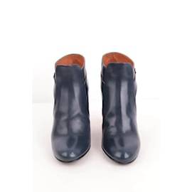 Michel Vivien-Leather boots-Blue