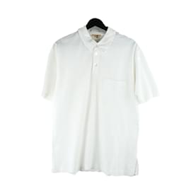 Hermès-HERMES  Polo shirts T.International M Cotton-White