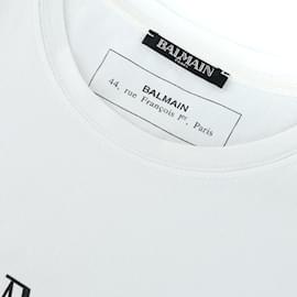 Balmain-BALMAIN Hauts T.International L Coton-Blanc