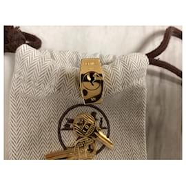 Hermès-Ciondolo da borsa con lucchetto dorato-Gold hardware