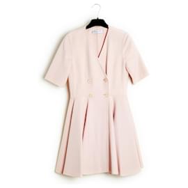 Christian Dior-2016 Vestido de caxemira rosa claro FR36-Rosa