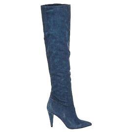 GUESS denim boots n. 39 heel 10 Nuovi Blue