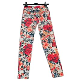 Autre Marque-FIORUCCI legging style vintage à motif floral-Multicolore