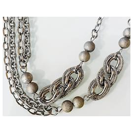 Dolce & Gabbana-Stunning DOLCE & GABBANA necklace in silver-colored steel-Silvery
