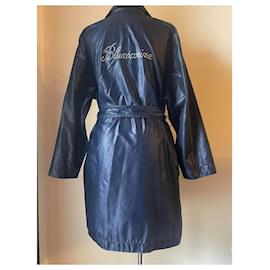 Blumarine-Trench coat icônico/Casaco espanador BLUMARINE azul-Azul