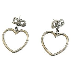 Dolce & Gabbana DOLCE &GABBANA herzförmige Stahlohrringe Silber