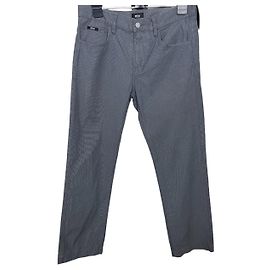 Pantalones Hugo Boss Grises de Algodón Gris