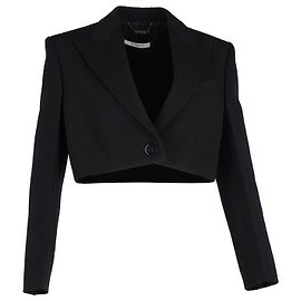 Blazer corto di Givenchy in cotone nero Nero