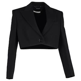 Kurzer Blazer von Givenchy aus schwarzer Baumwolle Schwarz
