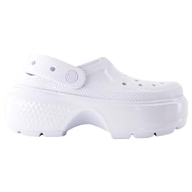 Autre Marque-Stomp High Shine Sandals - Crocs - Thermoplastic - White-White
