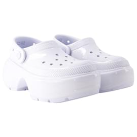 Autre Marque-Stomp High Shine Sandals - Crocs - Thermoplastic - White-White