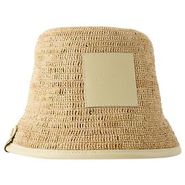 Soli Bucket Hat - Jacquemus - Raffia - Ivoire Brown Beige