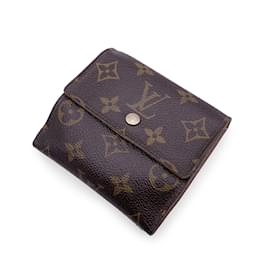 Louis Vuitton-Monogram Elise Square Compact Wallet M61654-Braun