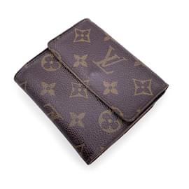 Louis Vuitton-Portafoglio compatto quadrato Elise Monogram M61654-Marrone