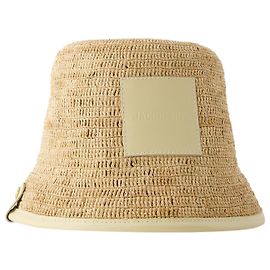 Soli Bucket Hat - Jacquemus - Raffia - Ivoire Brown Beige