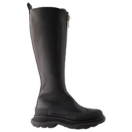 Botas Tread Slick - Alexander Mcqueen - Cuero - Negro Negro