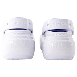 Autre Marque-Sandales Stomp High Shine - Crocs - Thermoplastique - Blanc-Blanc
