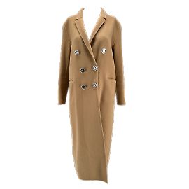 PINKO  Coats T.it 42 Wool Beige