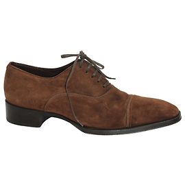 Tom Ford Clayton Cap Toe Oxford Chaussures en Daim Marron Marron