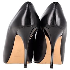 Giuseppe Zanotti-Giuseppe Zanotti Zapatos de salón con punta abierta Donna Marrone en cuero negro-Negro
