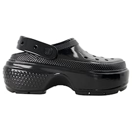 Autre Marque-Sandali Stomp High Shine - Crocs - Termoplastico - Nero-Nero