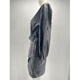 Iro-IRO Robes T.fr 36 Cuir-Noir