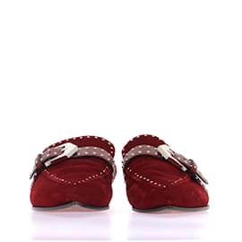 Givenchy-GIVENCHY Mules y zuecos T.UE 36.5 terciopelo-Roja