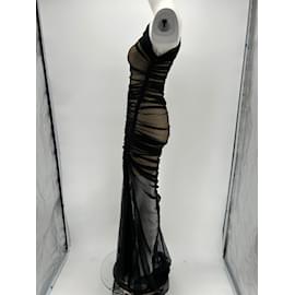 Autre Marque-NON SIGNE / UNSIGNED  Dresses T.fr 38 polyester-Black