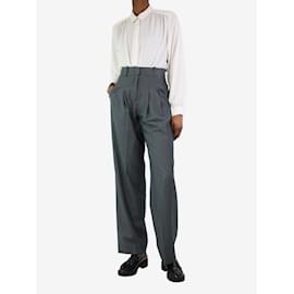 Autre Marque-Dark grey pleated trousers - size XS-Grey