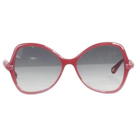 Chloé-Rote Sonnenbrille in Schmetterlingsform-Rot