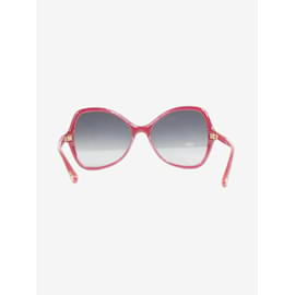 Chloé-Red butterfly shaped sunglasses-Red
