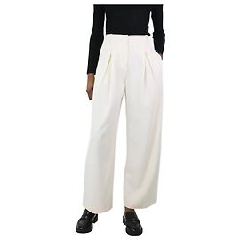 Marc by Marc Jacobs Pantalon plissé crème - taille UK 4 Écru
