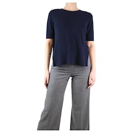 Joseph-Blue open-back knit top - size UK 8-Blue